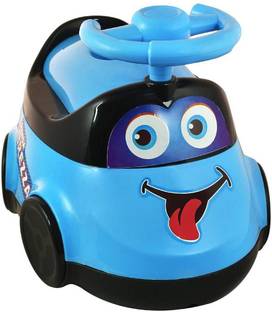 Muren Little Kids Removable Bowl, Grip Handles Comfort Sit Car Shape Trainer Blue Potty Seat