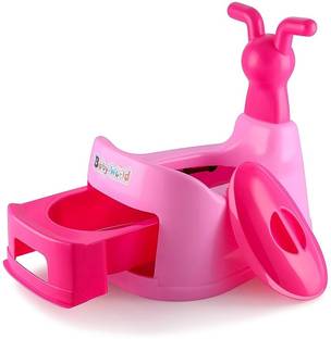 Peapod Baby Potty Training Seat Potty Toilet Chair Removable Tray & Closing Lid Potty Seat