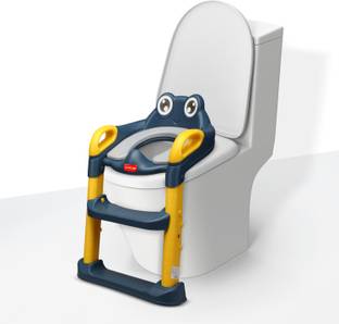 LuvLap Trainer Ladder Seat, Kids Toilet Seat Baby Potty Chair with Adjustable Ladder Potty Seat