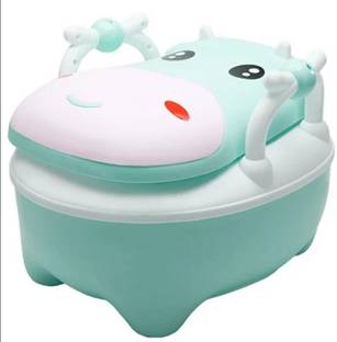 Merish 3-in-1 Potty Training System for Toilet Training Kids, Multi-Stage Potty Green Potty Box