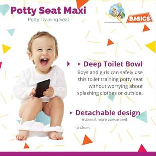 JS INDIA Baby Potty Seat Potty Training Seat Light Weight Smooth Curves Potty Box
