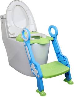 LAFILLETTE Kids Potty Training Seat with Step Ladder and Soft Toilet Seat, Sturdy Comfortable Built in Non-Slip Steps Soft Pad Potty Seat