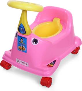 Babybae Premium Car Style Potty Seat for Toddler Boys and Girls - Featuring Wheels Potty Seat