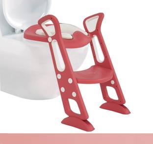 LAFILLETTE Folding Baby Pot Portable Adjustable Foladable Toilet Training Seat with Sturdy Non-Slip Wide Step and Soft Cushion for Kids Potty Seat