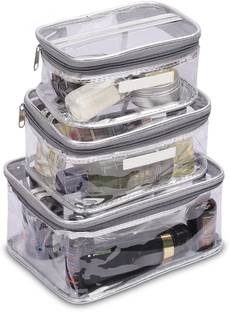 VYORA Makeup Pouches Set of 3 Combo Travel Organizer Cosmetic Toiletry Kit Bag Cosmetic Bag