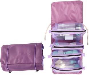 Rossella 4 in 1 Hanging Roll-Up Foldable Portable Detachable cosmetic Makeup Toiletry Bag Cosmetic Bag