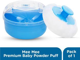 MeeMee Premium Powder Puff with Powder Storage (Blue)