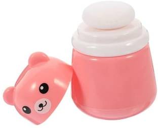 Honey Boo Baby Powder Puff Portable Dispenser with Box Holder Container for Newborn & Kids