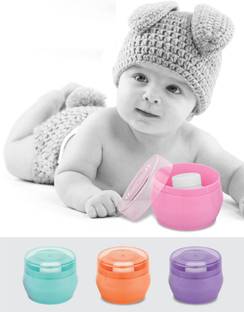 BIZOLO Baby Powder White Puff Plastic Box ( Pack Of 1 )