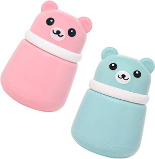 The Little Lookers Portable Baby Powder Puff with Box Holder Container for Newborn & Kids