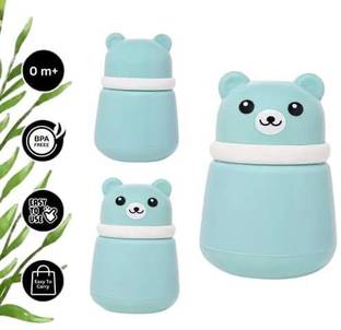 Millionminds Powder Puff Box with Container, Portable Powder Dispenser for Kids