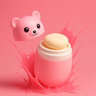 LITTLE STUFF panda powder puff
