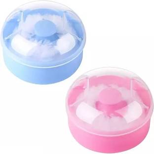 DIVYA UNIQUES Powder Puff With Powder Storage Box