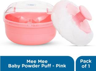 MeeMee Premium Powder Puff with Powder Storage (Pink)
