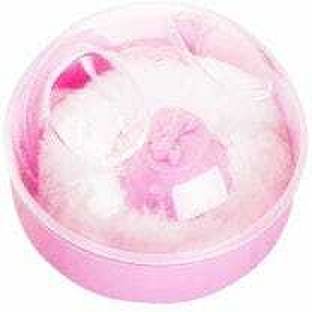 ishana Baby Powder Puff with Box Holder Container for Baby Face and Body (Multicolor)
