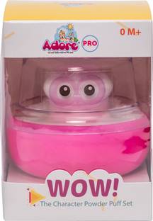 Adore Wow! The Character Powder Puff set - Imported Fluffy Fur - BPA Free - Super Soft