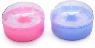 MYYNTI 2 PCS Baby Powder Puff Box Bath Powder Case Container Multi Design