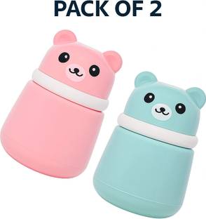 Goyoo Portable Baby Powder Puff with Box Holder Container for Newborn & Kids(pack-2)