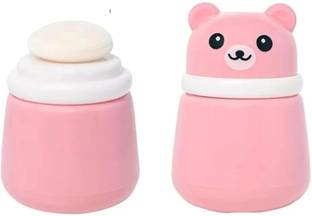 PAX PARROT Baby Powder Puff, Bear Design,4 PaxParrot Characters Stickers