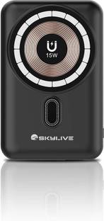 skylive 10000 mAh Wireless With MagSafe Compact Pocket Size Power Bank