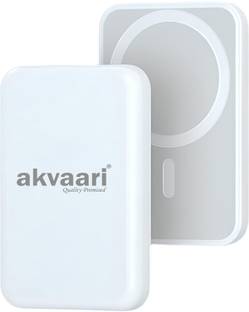 akvaari 10000 mAh 25 W Wired & Wireless With MagSafe Slim Pocket Size Power Bank