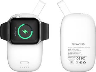 MuvTech 1200 mAh 2.5 W Wired & Wireless With MagSafe Compact Pocket Size Power Bank