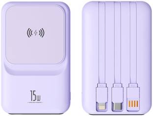 Rasta 10000 mAh 22.5 W Wired & Wireless With MagSafe Slim Pocket Size Power Bank