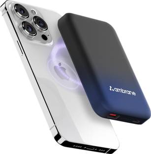 Ambrane 10000 mAh 22.5 W Wireless With MagSafe Power Bank