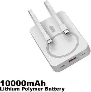 PICBELL 10000 mAh 15 W Wired & Wireless With MagSafe Compact Pocket Size Power Bank