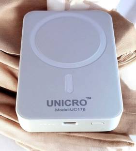 UNICRO 10000 mAh 15 W Wired & Wireless With MagSafe Compact Pocket Size Power Bank