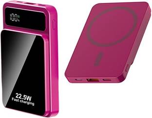 EVAAENTERPRISES 10000 mAh 22.5 W Wired & Wireless With MagSafe Ultra Compact Pocket Size Power Bank