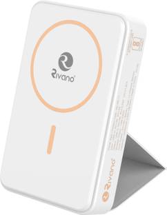 Rivano 10000 mAh 22.5 W Wired & Wireless With MagSafe Compact Pocket Size Power Bank