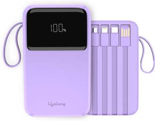 Lifelong 10000 mAh 22.5 W Wireless Compact Pocket Size Power Bank