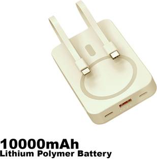 PICBELL 10000 mAh 15 W Wired & Wireless With MagSafe Compact Pocket Size Power Bank