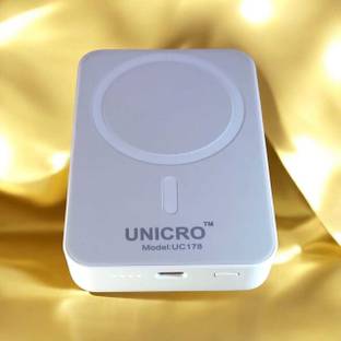 UNICRO 10000 mAh 15 W Wired & Wireless With MagSafe Compact Pocket Size Power Bank