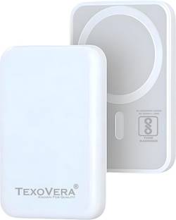 TEXOVERA 10000 mAh 25 W Wired & Wireless With MagSafe Compact Pocket Size Power Bank