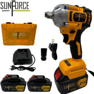 SUNFORCE MAYUR SF-WR21A BRUSHLESS L-ION WRENCH 300NM TORQUE 2 BATTERY,CHARGE & BELT Cordless Drill