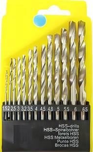 Gadariya King 13Pcs Drill Bit Set, All Size Bit For Electric Manual Drilling Machine