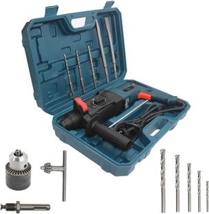 Hillgrove HGCM1034M1 26mm Hammer Impact Drill Machine with 5Pcs SDS Plus Bits,Drill Chunk (13mm) and 5...