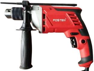 FOSTER FID-13NX Heavy Duty Impact Drill Machine| 13mm , Copper Armature | Forward/Rev FID 13NX Metal Gear Box 810W Variable Speed Pistol Grip Drill