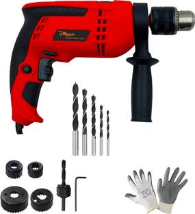 Hillgrove HGCM1164M2 700W Power Drill Machine with 5Pcs Wood Bits and 6Pcs Hole Saw Drill Bits for Mak...