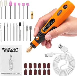 Verilux Cordless Mini Drill Kit with 32pcs USB Rechargeable Tool for Craft and DIY Cordless Mini Drill...