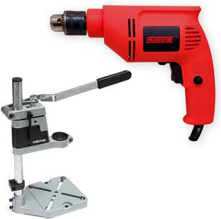 CHESTON Speed | Drill For Wall Wood Metal With Universal Bench Press Mini Drill Stand Pistol Grip Drill