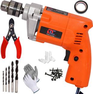 Digital Craft Powerful Compact Drilling Tool for Home 10mm 400W Drill Machine,5Pc Wood Drill Bit Set,W...