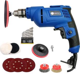 ISC 10mm Mass Pro 600w Multipurpose 10mm Electric Revers/Forward Drill With Multi Usable (Polishing , ...