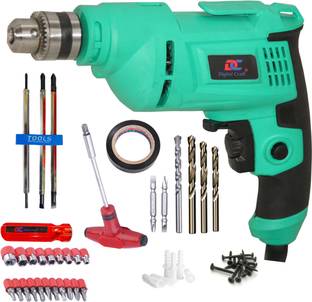 Digital Craft Powerful Home Drill Reversible Function for DIY & Repair Tasks 10MM Electric 600W Drill ...