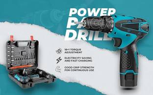 TRUDO 12V Cordless Power Drill with Rechargeable Battery for Furniture and Repair 12V Cordless Power D...