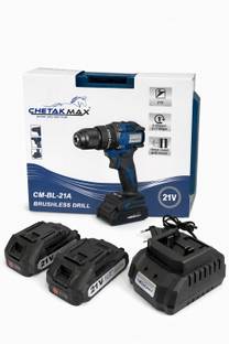 Mat max CM-BL-21A CORDLESS BRUSHLESS DRILL 60NM MAX TORQUE,21V LI-ION BATTEY & CHARGER Hammer Drill
