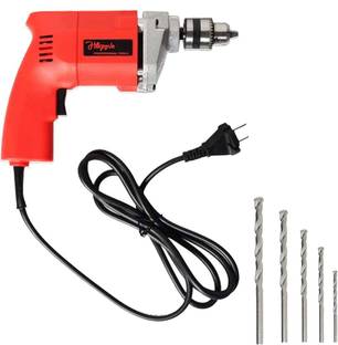 Hillgrove HGCM1015M2 HGCM1015M5 All Purpose 500W Drill Machine with 5 Drill Bits for Making Holes in M...