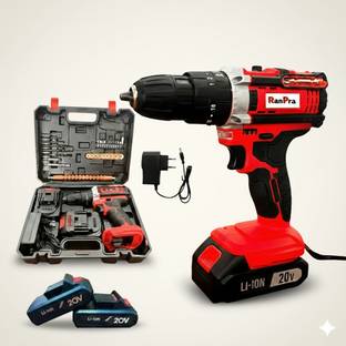 RanPra 21 VOLT CORDLESS DRILL WITH 2 BATTERY RH-483 TOOL KIT Cordless Drill